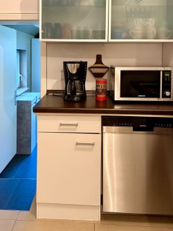 Küche, Kaffeemaschine, Mikrowelle, Geschirrspüler